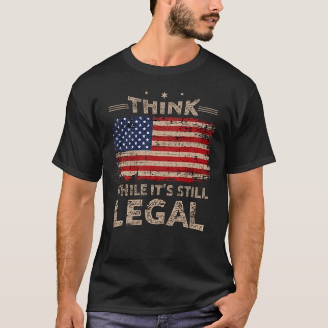 Camiseta Pense enquanto ainda é legal (Frente)
