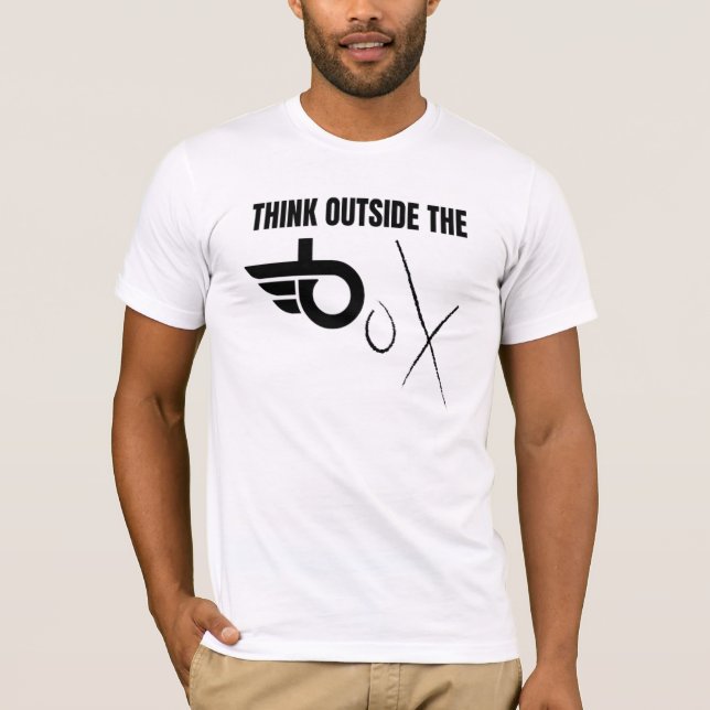 Camiseta Pense Fora da Caixa (Frente)