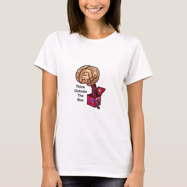 Camiseta Pense fora da caixa (Frente)