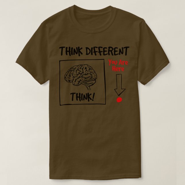 Camiseta Pense fora da caixa (Frente do Design)