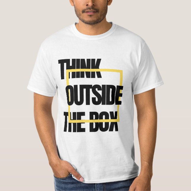 Camiseta Pense fora da caixa (Frente)