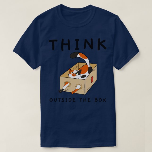 Camiseta Pense fora da caixa (Frente do Design)