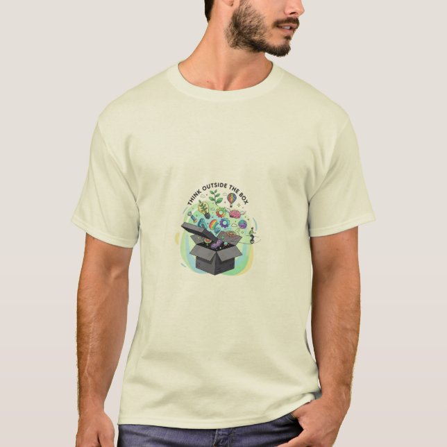 Camiseta Pense fora da caixa (Frente)