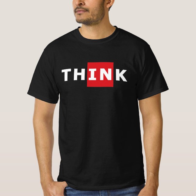 Camiseta Pense fora da caixa (Frente)