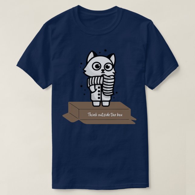 Camiseta Pense Fora Da Caixa 8 (Frente do Design)