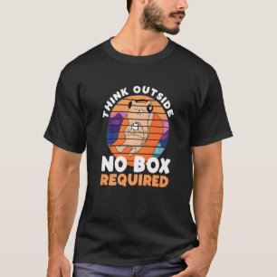 Camiseta Pense Fora da Caixa Não é Necessária   Gato