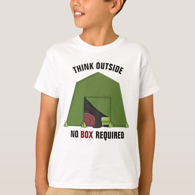 Camiseta Pense fora do alcance das crianças, T-Shirt TAGLES (Frente)