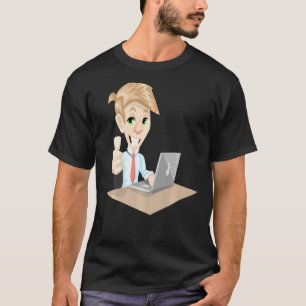Camiseta Pense Fora Do Roupa De Negócios Da Caixa