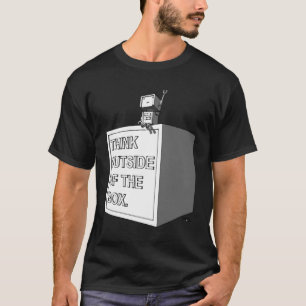 Camiseta PENSE FORA do t-shirt da CAIXA