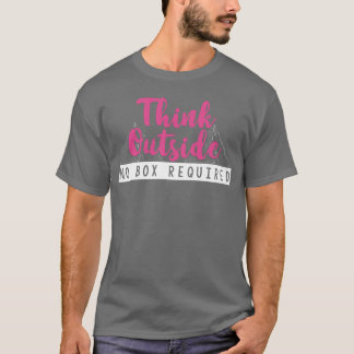 Camiseta Pense fora menina Camping Woodlands