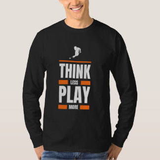 Camiseta pense menos jogue bilhar mais engraçado