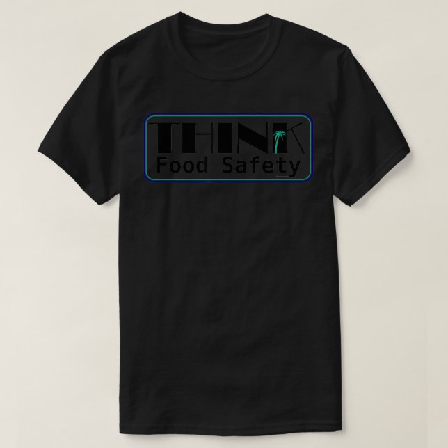 Camiseta Pense na segurança da Comida (Frente do Design)