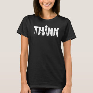 Camiseta Pense no Chess Piece Costume Chess Club