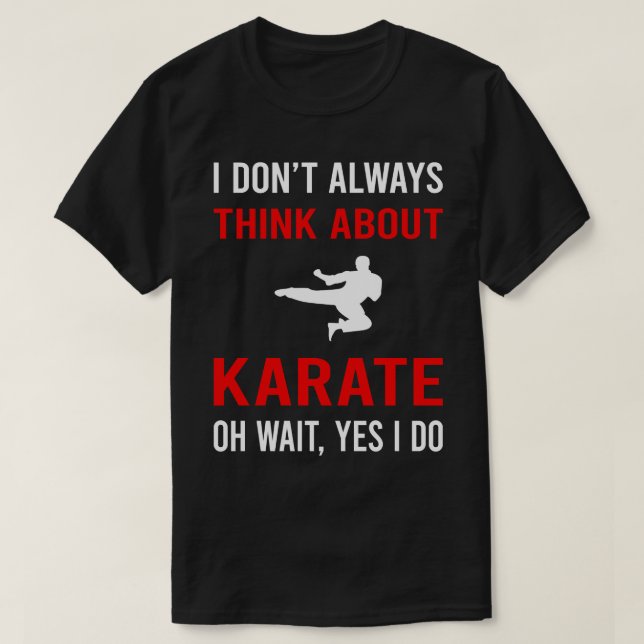 Camiseta Pense no Karate (Frente do Design)
