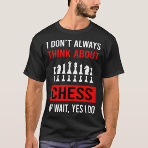 Camiseta Pense no xadrez