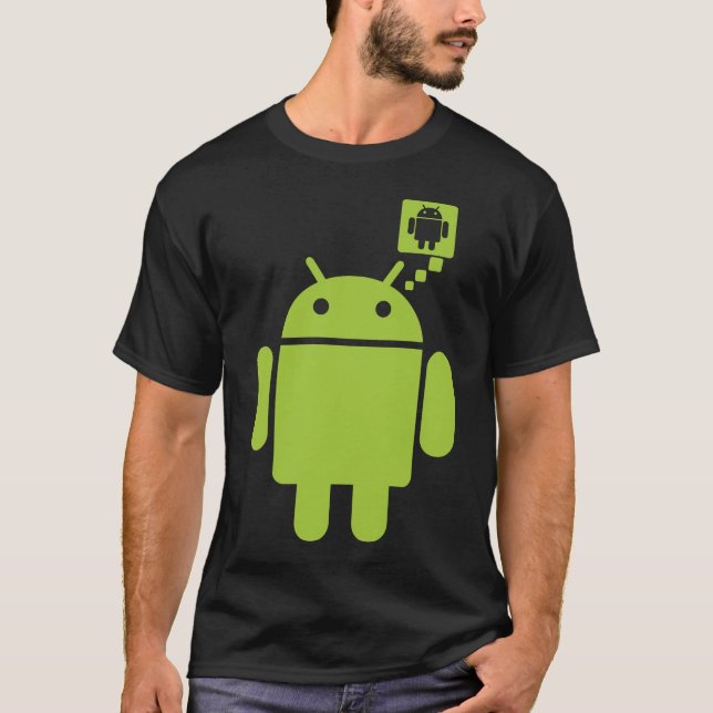 Camiseta Pense o Android (Frente)