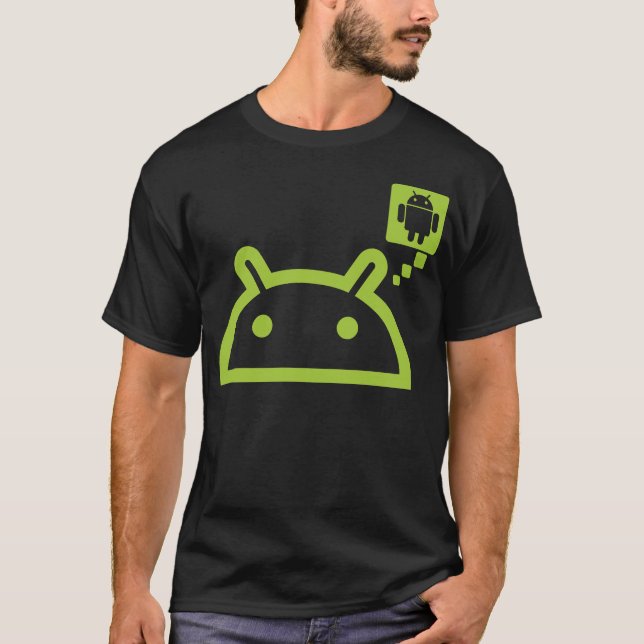 Camiseta Pense o Android (Frente)