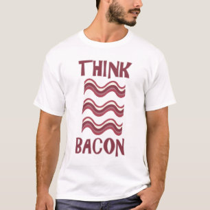 Camiseta Pense o bacon