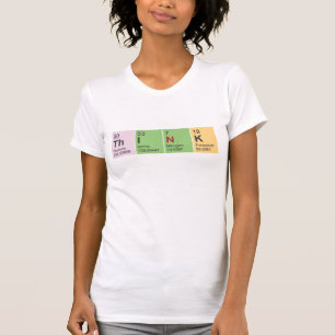 Camiseta Pense o T cabido senhoras do LS dos elementos de