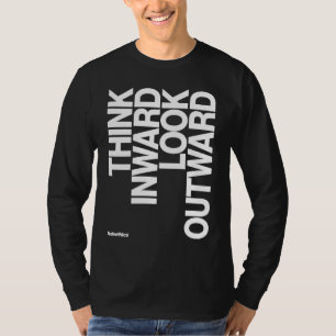 Camiseta Pense para dentro olhe para fora
