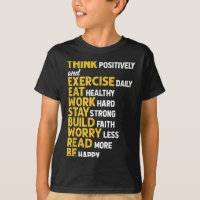 Pense Positivamente Exercite-se Diariamente Motiva