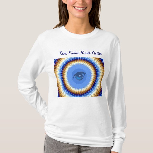 Camiseta Pense Positivo (Frente)
