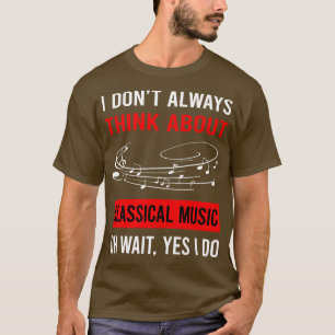 Camiseta Pense sobre música clássica