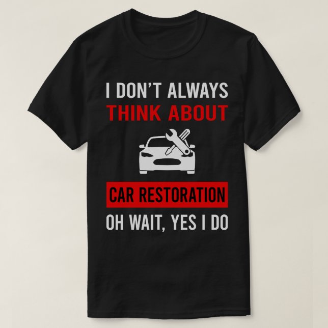Camiseta Pense sobre restauração (Frente do Design)