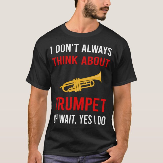 Camiseta Pense Sobre Trompete (Frente)