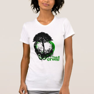 Camiseta Pense verde