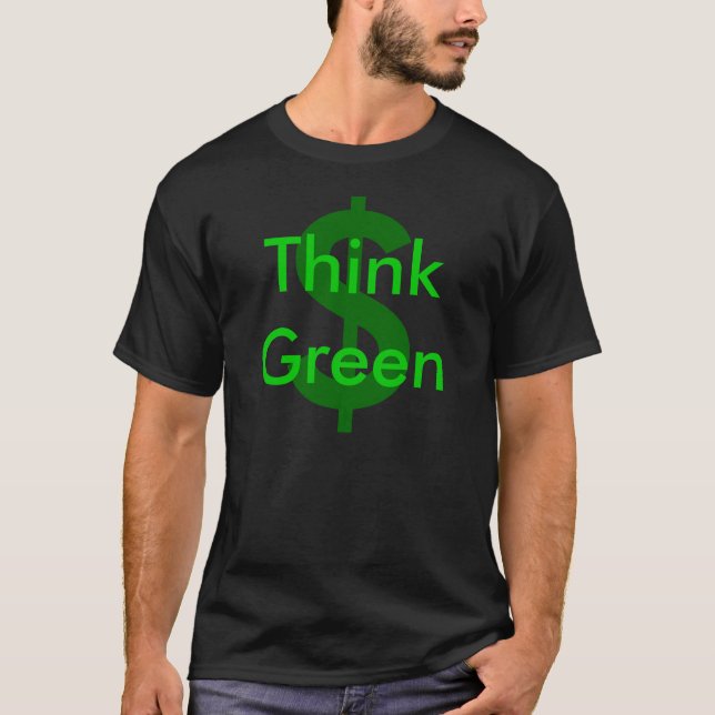 Camiseta Pense verde $ (Frente)