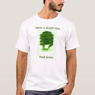 Camiseta Pense verde
