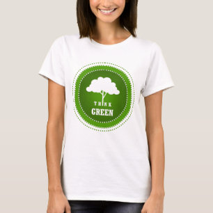 CAMISETA PENSE VERDE T