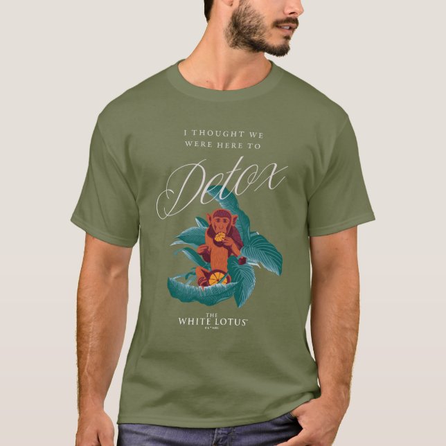 Camiseta Pensei que estávamos aqui para Detox, o Lotus Bran (Frente)