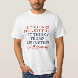 Camiseta Pensem Apenas Em Apoiadores De Trump
