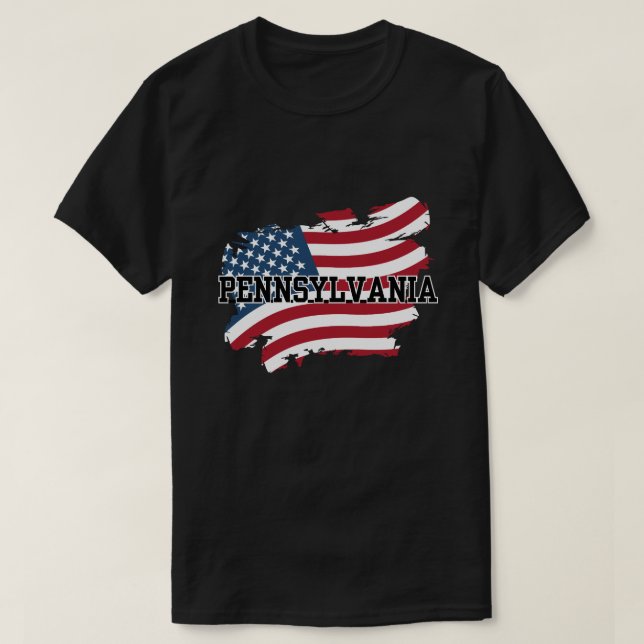 Camiseta Pensilvânia EUA (Frente do Design)