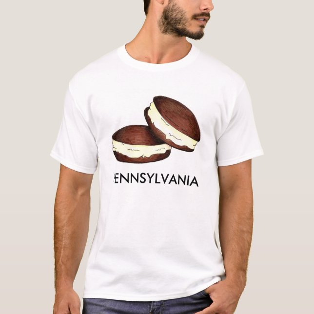 Camiseta Pensilvânia, Holandês Chocolate Whoopie Pie Desser (Frente)