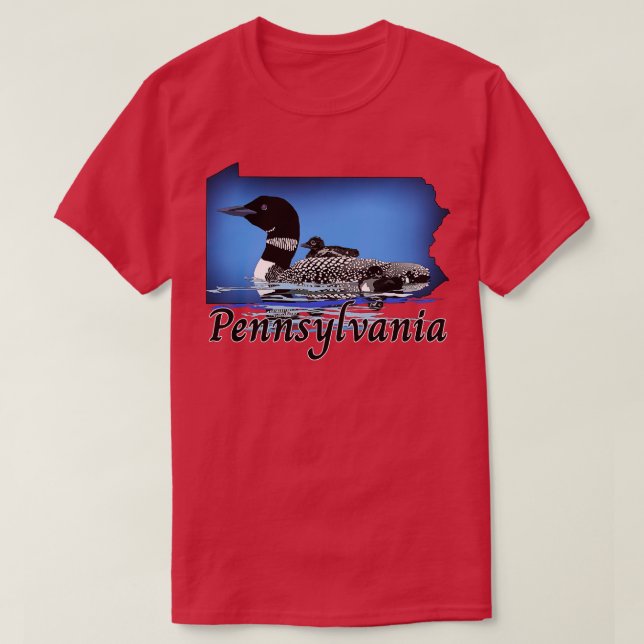Camiseta Pensilvânia Loon (Frente do Design)