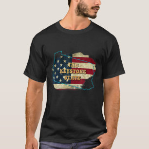 Camiseta Pensilvânia Pa Us Flag Motto
