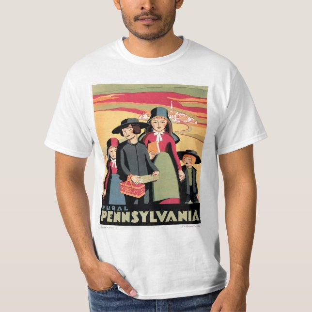 Camiseta Pensilvânia rural (Frente)
