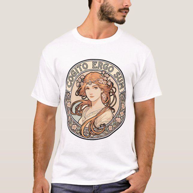 Camiseta Penso, logo existo (Frente)