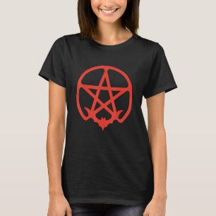Camiseta Pentacle Bat Dark Aestic Grunge Símbolo oculto P