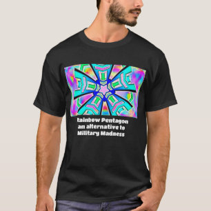 Camiseta Pentágono arco-íris um alternativo para Madnes Mil