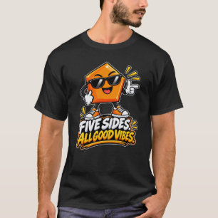 Camiseta Pentágono — Cinco Lados Boas Vibrações