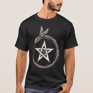 Camiseta Pentágono de Cobra de Ouroboros Mágicos ocultos To