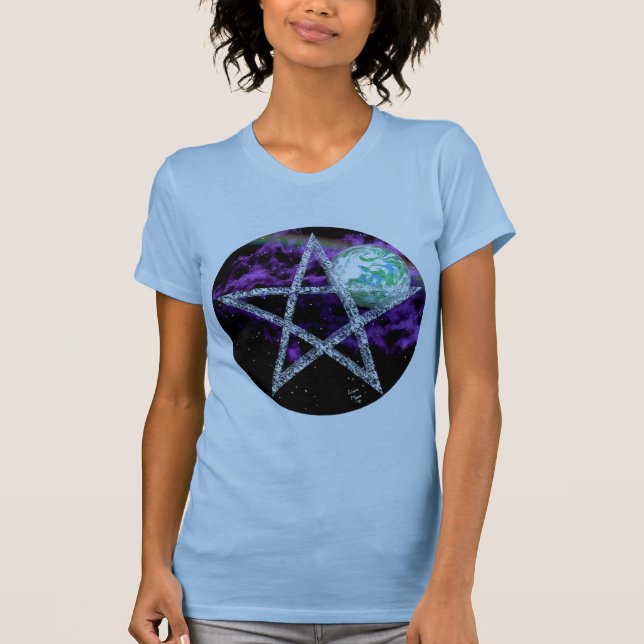 Camiseta Pentagram da terra (Frente)