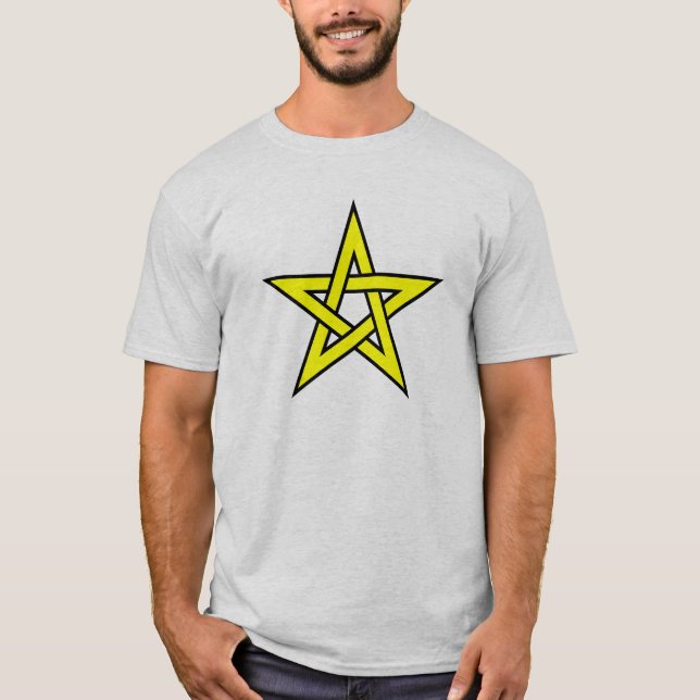 Camiseta Pentagrama Amarelo (Frente)