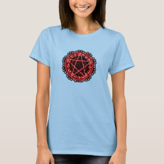 CAMISETA PENTAGRAMA DE LADO VERMELHO