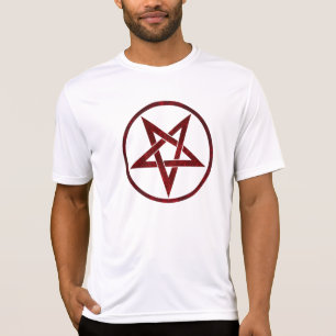 Camiseta Pentagrama do diabo vermelho