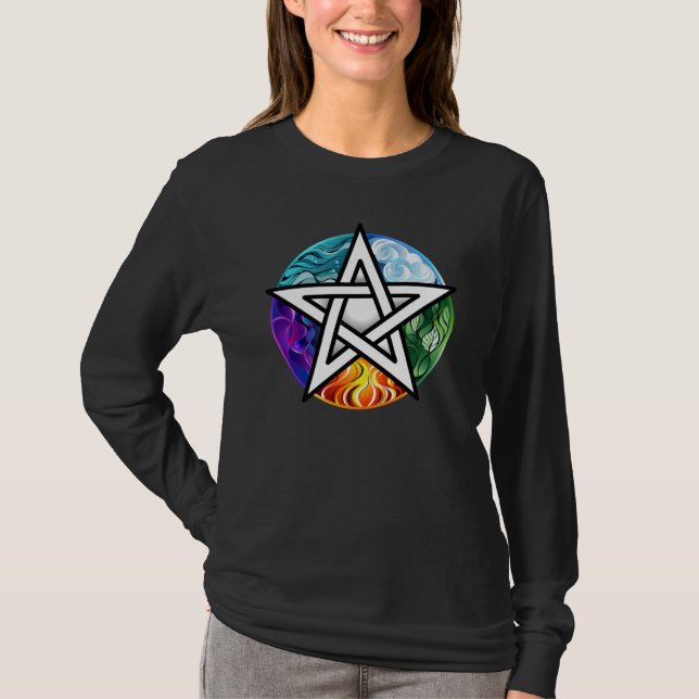 Camiseta Pentagrama do Wiccan (Frente)